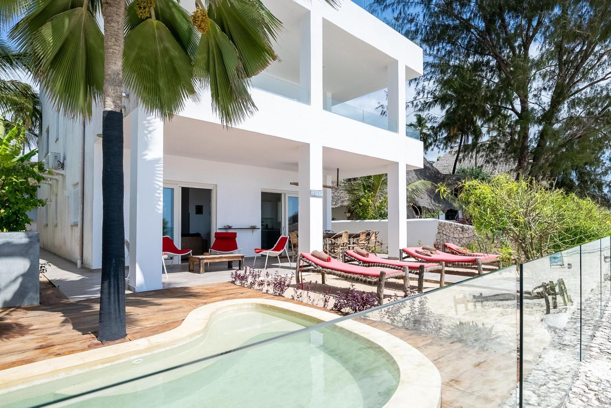 Ocean Blue Apartment With Panoramic Pool Zanzibarhouses Kiwengwa  Buitenkant foto
